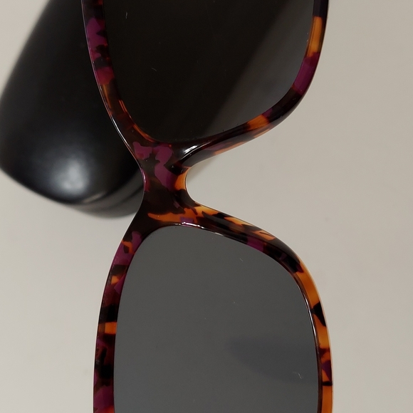Coach Ladies Beautiful Prescription Sunglasses Purple Confetti Frame With Case - Picture 7 of 11